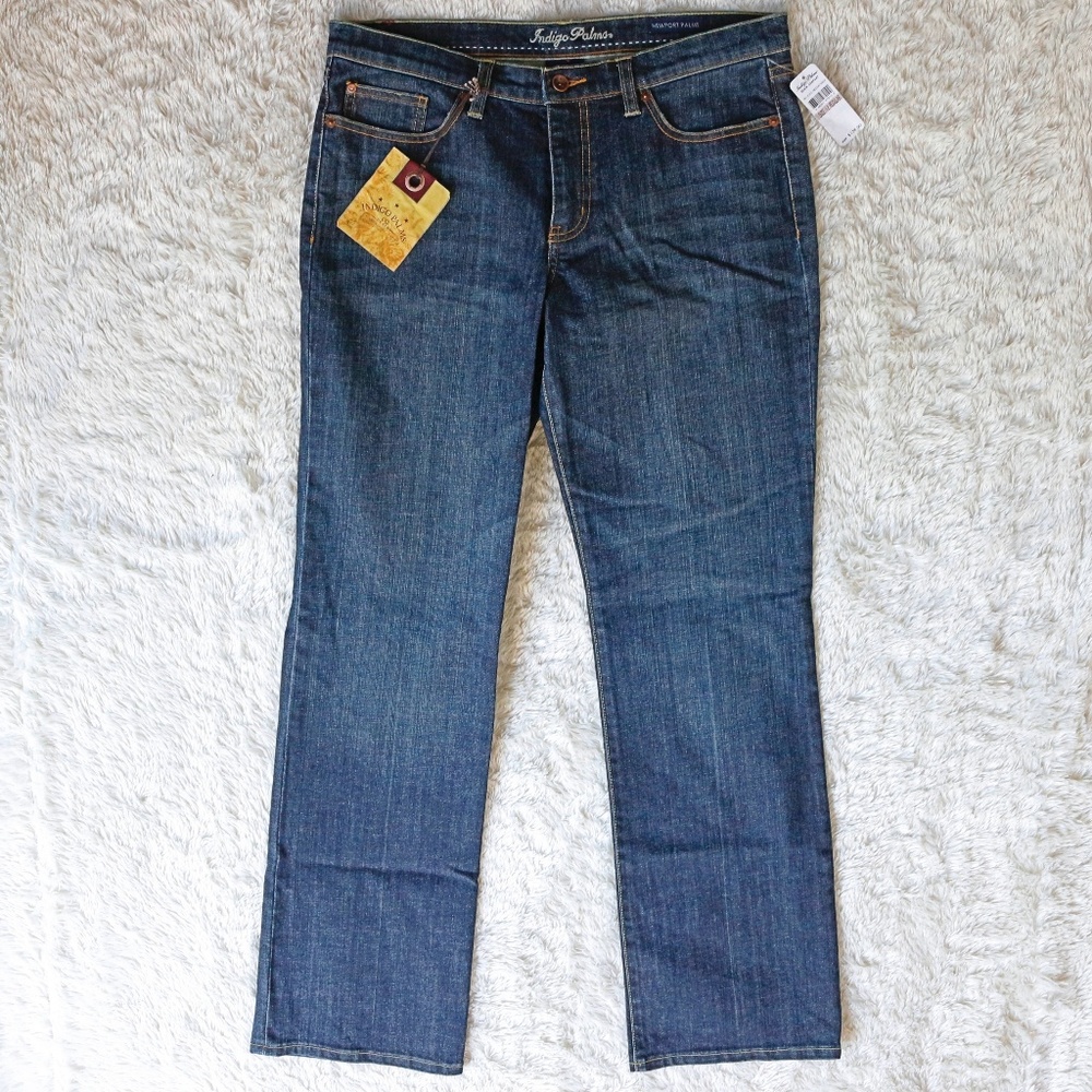 NWT INDIGO PALMS Tommy Bahama Straight Jeans 12 31